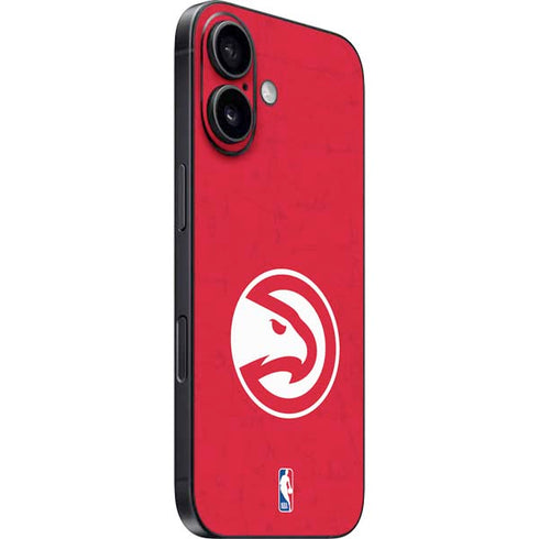 NBA Atlanta Hawks Distressed iPhone 16 Plus Skin